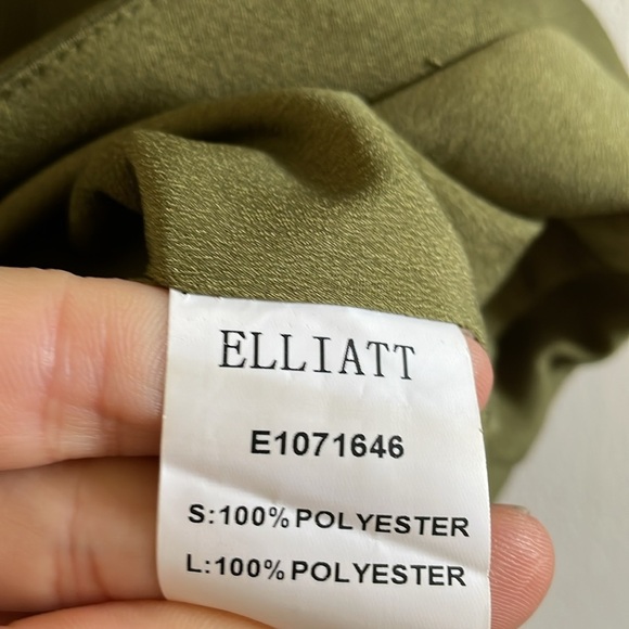 Elliatt Camo Dress‎ Women’s Size Medium Mini Halter Cocktail Khaki Olive Green - Picture 9 of 10
